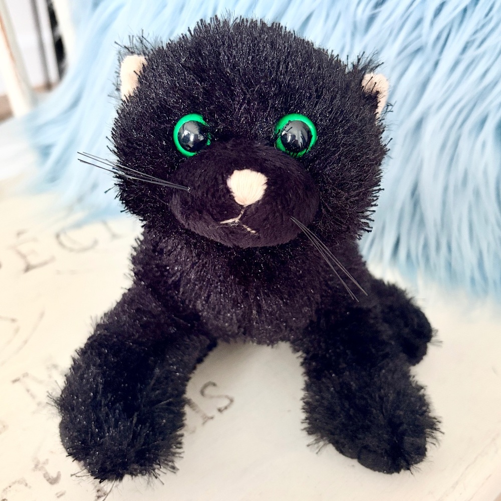 WEBKINZ, Black Cat, Ganz, Stuffed Animal,‎ Plush, Toy, Nice Condition, NO CODE